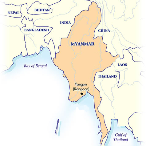 Myanmar Map